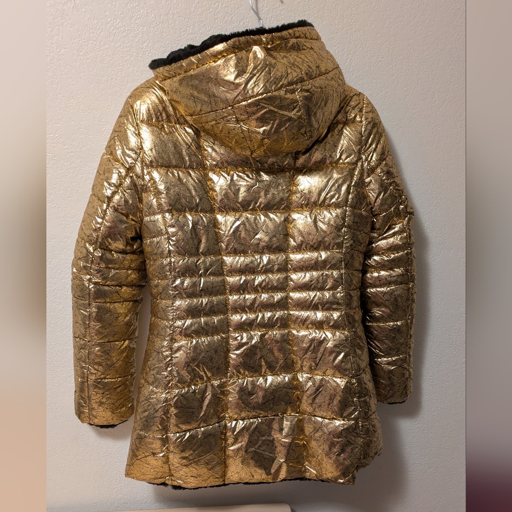 Fashion Nova Black Faux Fur Reversible Jacket - Picture 4 of 8